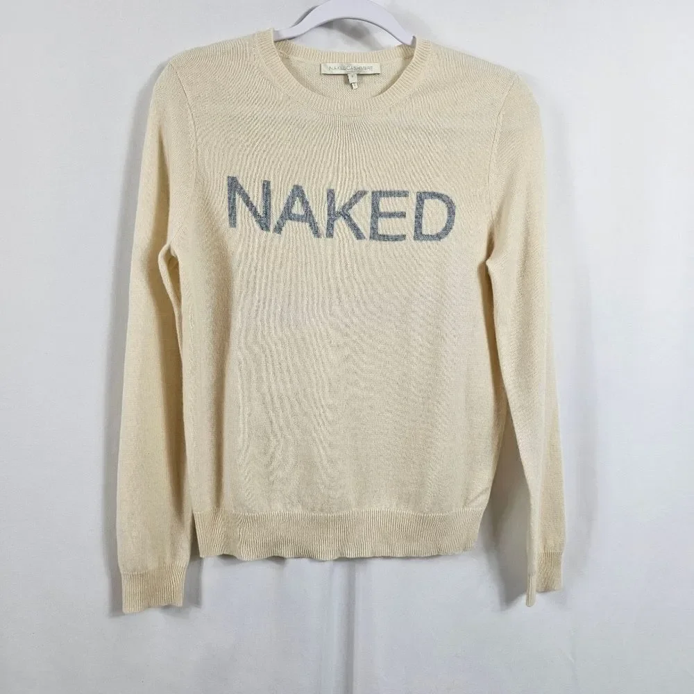 Naked Cashmere Graphic Sweater in Ivory - Size S